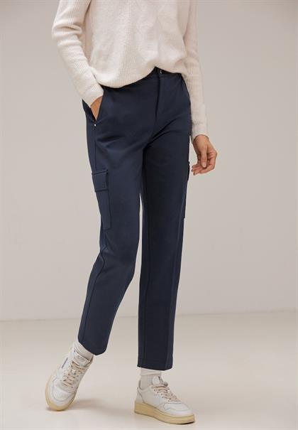Casual Fit Chino Hose deep blue
