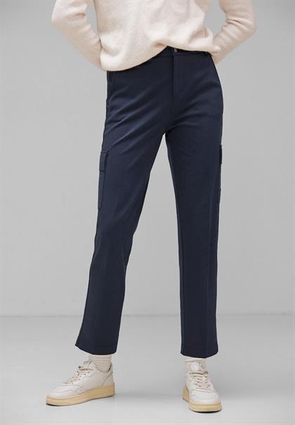 Casual Fit Chino Hose deep blue