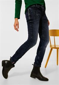 Casual Fit Denim blue black random wash