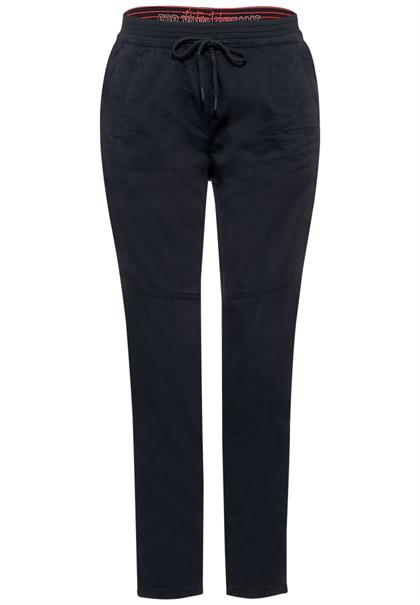 Casual Fit Hose in Unifarbe deep blue