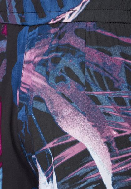 Casual Fit Hose mit Print carbon grey