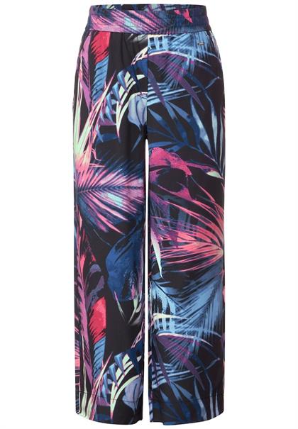 Casual Fit Hose mit Print carbon grey
