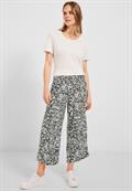 Casual Fit Hose mit Print easy khaki