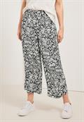 Casual Fit Hose mit Print easy khaki