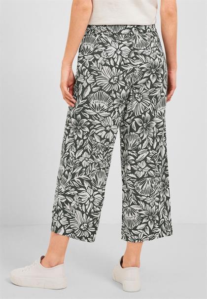 Casual Fit Hose mit Print easy khaki