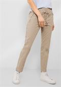 Casual Fit Hose mit Stretch authentic beige