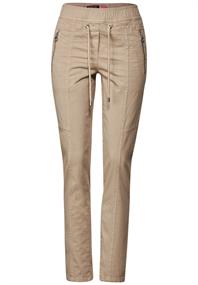 Casual Fit Hose mit Stretch authentic beige