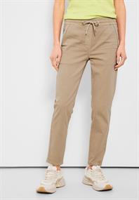 Casual Fit Hose mit Stretch authentic beige