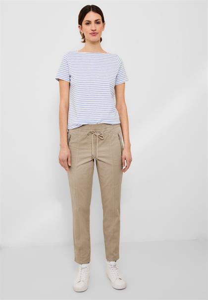 Casual Fit Hose mit Stretch authentic beige