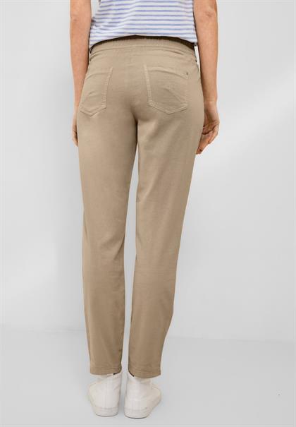 Casual Fit Hose mit Stretch authentic beige