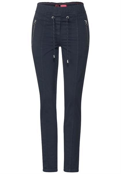 Casual Fit Hose mit Stretch deep blue