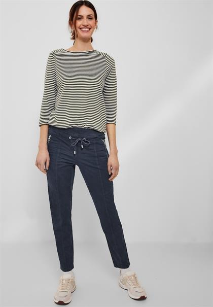 Casual Fit Hose mit Stretch deep blue