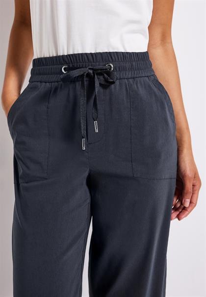 Casual Fit Hose mit Turn-Up deepwater blue