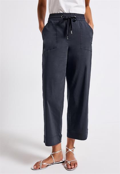 Casual Fit Hose mit Turn-Up deepwater blue