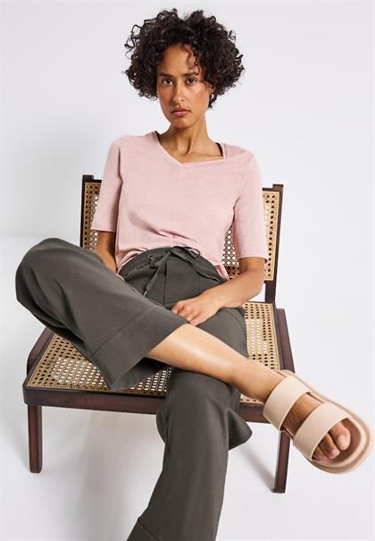 Casual Fit Hose mit Turn-Up nomad brown