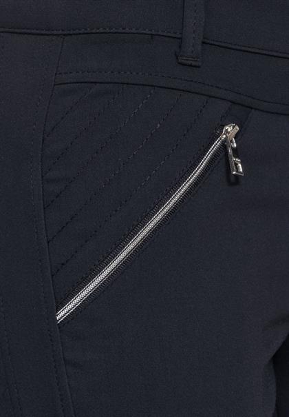 Casual Fit Hose mit Zipper dark vintage blue