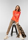 Casual Fit Hose mit Zipper nu sand