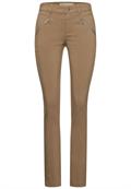 Casual Fit Hose mit Zipper nu sand