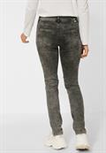 Casual Fit Hose mocca overdye black wash