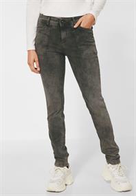 Casual Fit Hose mocca overdye black wash