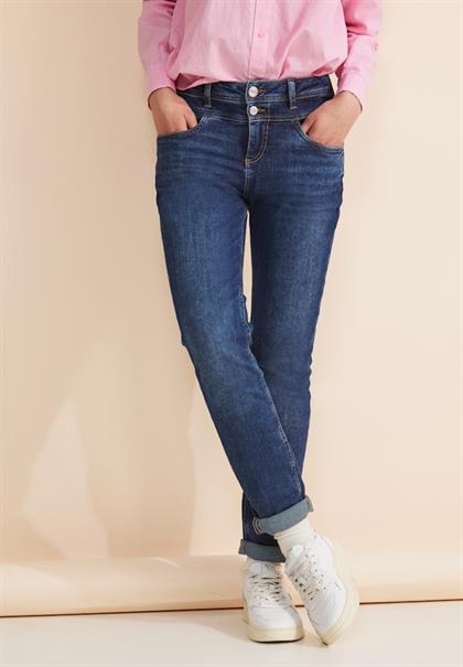 Casual Fit indigo Jeans mid indigo random wash