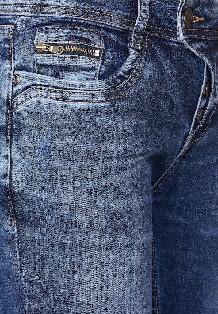 Street One Damen Jeans bei bequem kaufen destroy authentic Casual Jeans online blue Fit