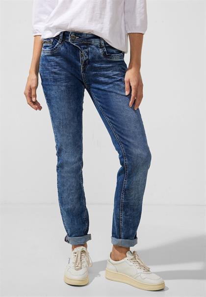 Street One Damen Jeans Casual Fit Jeans authentic blue destroy bequem  online kaufen bei