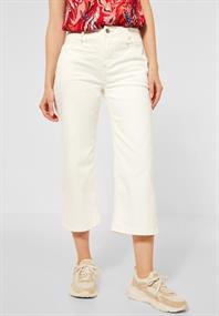 Casual Fit Jeans Culotte ecru denim wash