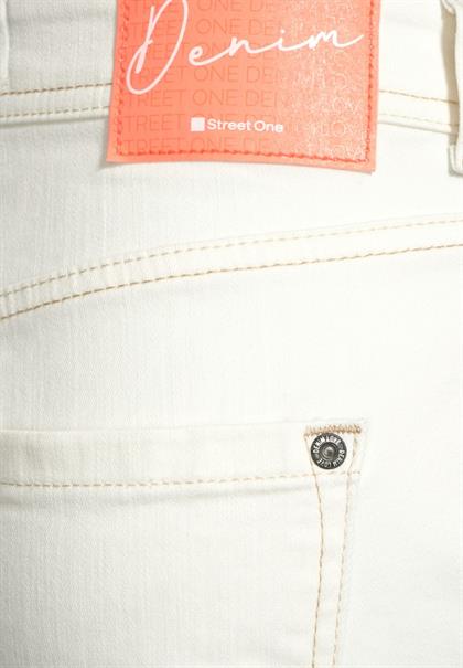 Casual Fit Jeans Culotte ecru denim wash