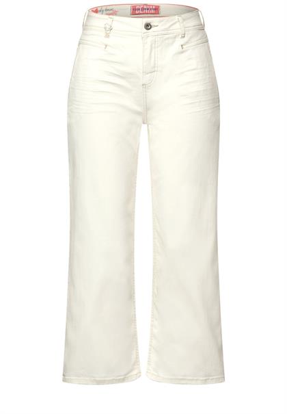 Casual Fit Jeans Culotte ecru denim wash