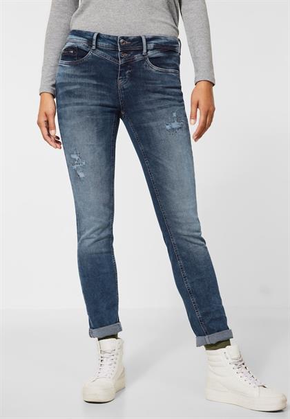 Casual Fit Jeans destroyed indigo wash