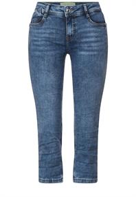 Casual Fit Jeans in 3/4 mid blue random wash