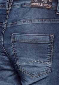 Casual Fit Jeans mid blue used wash