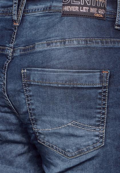 Casual Fit Jeans mid blue used wash
