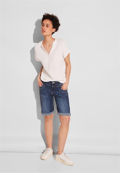 Casual Fit Jeans Shorts blue washed soft