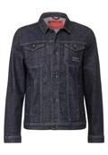 Casual Fit Jeansjacke dark blue rinsed wash