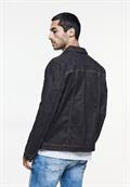 Casual Fit Jeansjacke dark blue rinsed wash