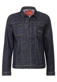 Casual Fit Jeansjacke dark blue rinsed wash