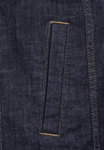 Casual Fit Jeansjacke dark blue rinsed wash