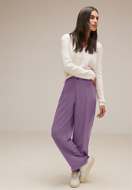 Casual Fit Lyocell Hose dark dull lilac