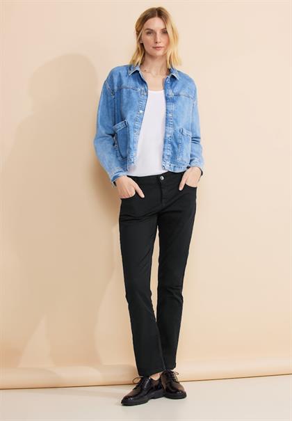 Casual Fit Twill Hose black