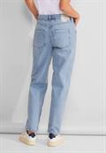 Casual Fit used Jeans light blue destroyed