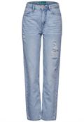 Casual Fit used Jeans light blue destroyed