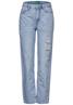 Casual Fit used Jeans light blue destroyed