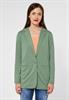 Casual Longblazer washed olive melange