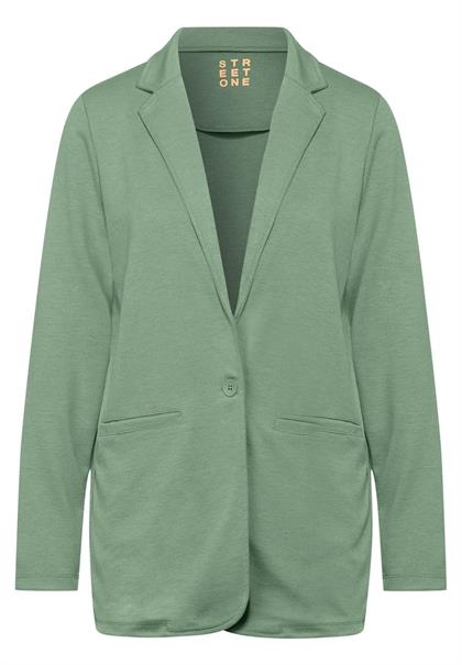 Casual Longblazer washed olive melange