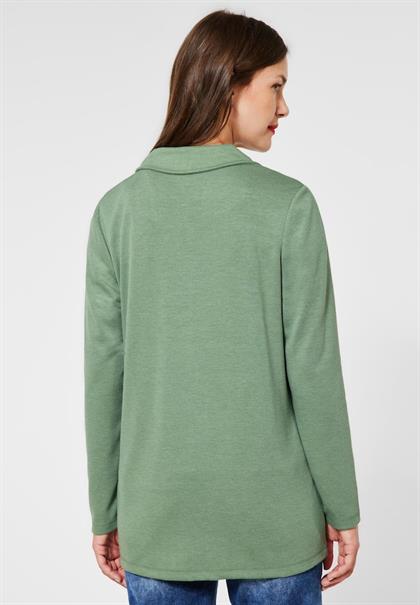 Casual Longblazer washed olive melange