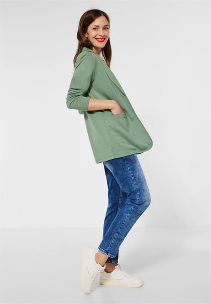 Casual Longblazer washed olive melange