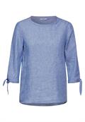 Chambray Bluse linen chambray blue