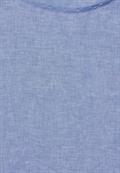 Chambray Bluse linen chambray blue